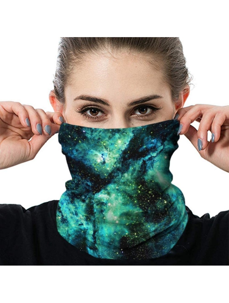 Balaclavas Bandanas Balaclava Headwear Seamless Outdoor - Green Sky - CL198D9NCZE $15.15