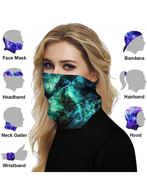 Balaclavas Bandanas Balaclava Headwear Seamless Outdoor - Green Sky - CL198D9NCZE $15.15