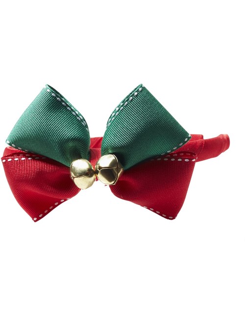 Headbands "Jingle Bells" Christmas Headband - Stitch Red/Green - C5128PXM2IN $18.39