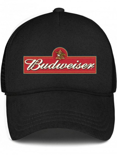 Baseball Caps Budweiser-Logos- Woman Man Baseball Caps Cotton Trucker Hats Visor Hats - Black-78 - CH18WCDWUGX $17.63