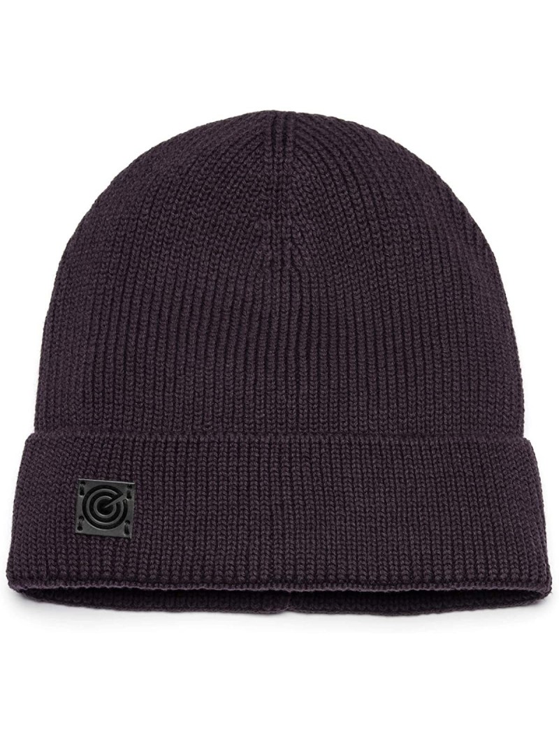 Skullies & Beanies Cotton Cuffed Beanie - 100% Cotton - Eggplant - CV18M4WAZ4Q $11.32