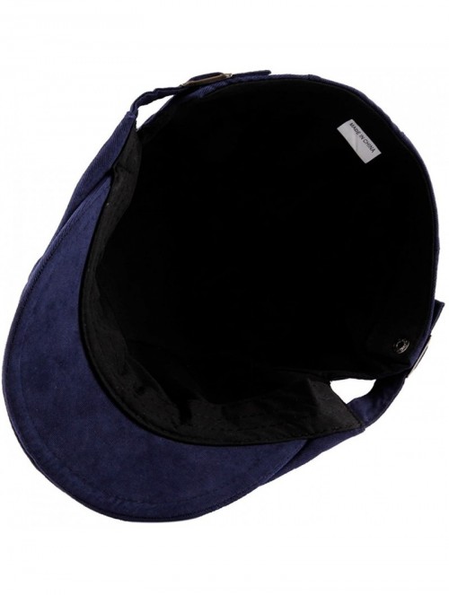 Newsboy Caps Unisex Newsboy Cap-Military Camouflage Solid Color Duckbill Ivy Gatsby Hat - 013-navy Blue - C212NRQV8EZ $16.15