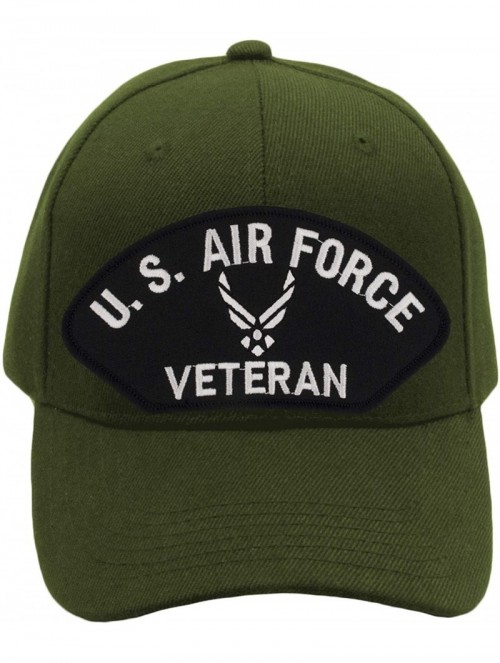 Baseball Caps US Air Force Veteran Hat/Ballcap Adjustable One Size Fits Most - Olive Green - C418K0LRMRL $29.25