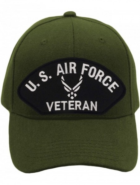 Baseball Caps US Air Force Veteran Hat/Ballcap Adjustable One Size Fits Most - Olive Green - C418K0LRMRL $29.25