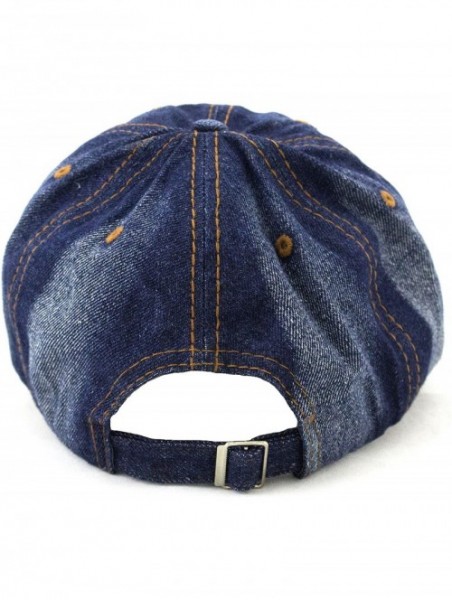 Baseball Caps 777 Studded Rhinestone Denim Cap - C512992A2J9 $20.47