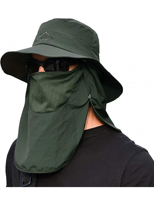 Bucket Hats Fashion Outdoor Protection Waterproof Breathable - Green-1 - C218TA3NKG8 $23.63