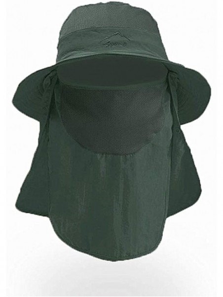 Bucket Hats Fashion Outdoor Protection Waterproof Breathable - Green-1 - C218TA3NKG8 $23.63