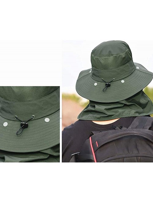 Bucket Hats Fashion Outdoor Protection Waterproof Breathable - Green-1 - C218TA3NKG8 $23.63