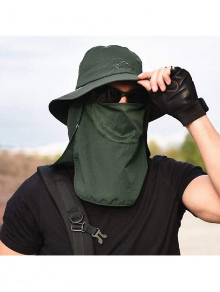 Bucket Hats Fashion Outdoor Protection Waterproof Breathable - Green-1 - C218TA3NKG8 $23.63