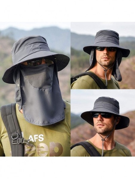 Bucket Hats Fashion Outdoor Protection Waterproof Breathable - Green-1 - C218TA3NKG8 $23.63