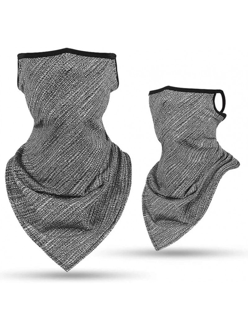 Balaclavas Face Gaiter Bandanas Ear Loops Balaclava Headwear Dust Wind UV Protection - Grey - C4199G3D3AR $19.01