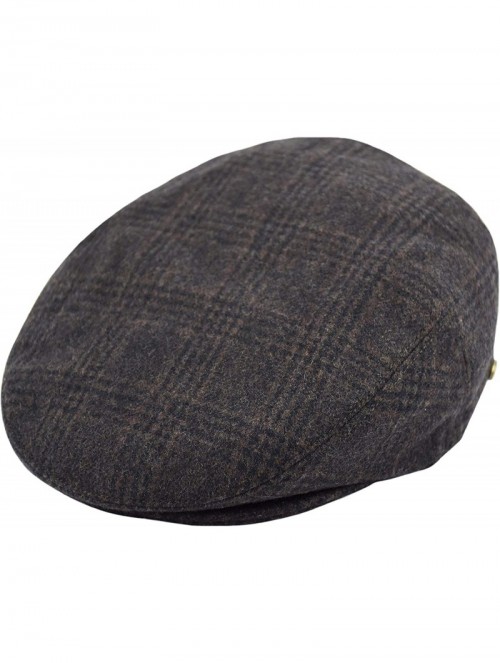 Newsboy Caps Classic Men's Flat Hat Wool Newsboy Herringbone Tweed Driving Cap - Iv1930-lt.brown - CV18IDR38R2 $19.18