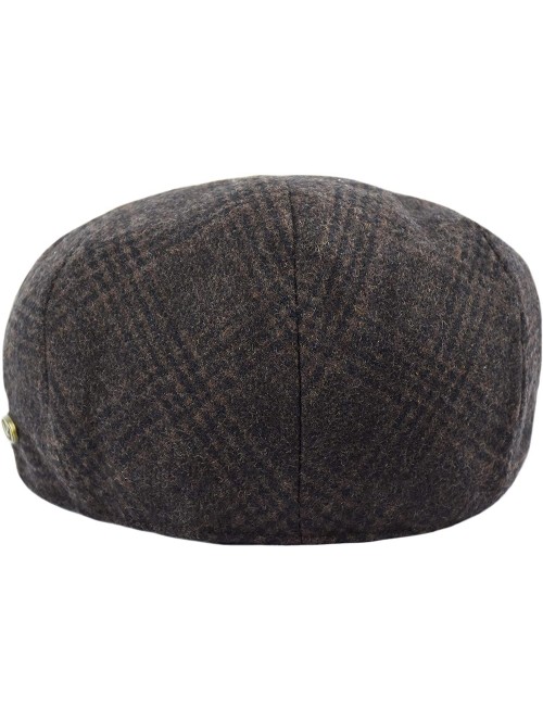 Newsboy Caps Classic Men's Flat Hat Wool Newsboy Herringbone Tweed Driving Cap - Iv1930-lt.brown - CV18IDR38R2 $19.18