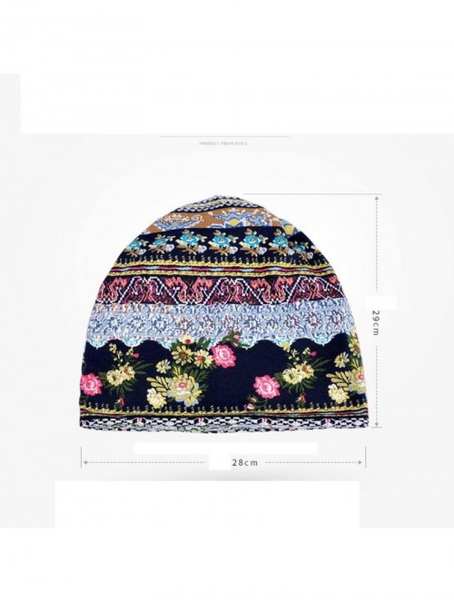 Skullies & Beanies Scarves-Unisex Print Hat Ruffle Cancer Hat Beanie Collar Turban Head Wrap Cap - A - CD18C62AO2C $11.49