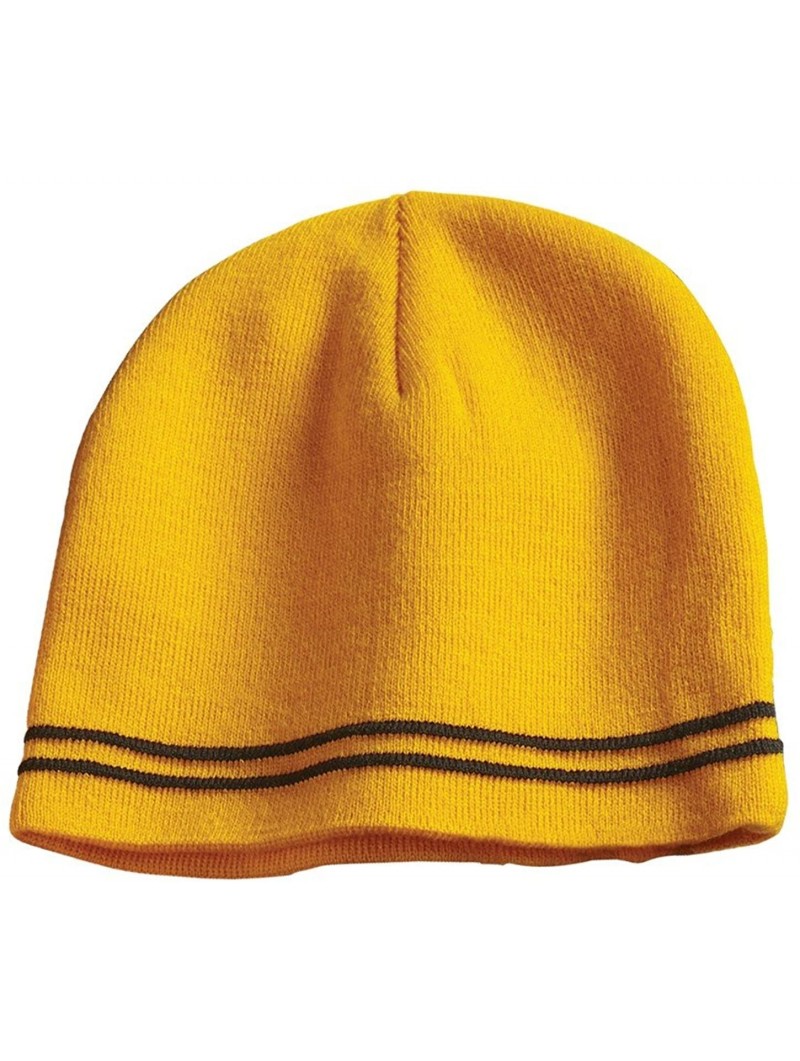 Skullies & Beanies Men's Spectator Beanie - Gold/ Black - CP11QDSMLZ7 $11.31