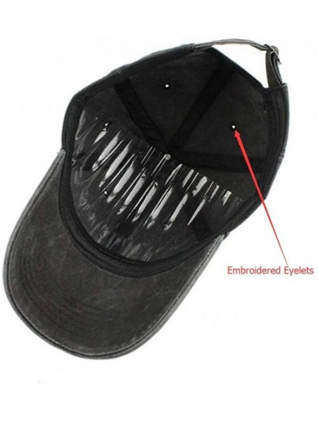 Baseball Caps Skip A Straw Save A Turtle? Dad Denim Hat Washed Baseball Cap Adjustable Men - CF18SQW2AWM $19.16