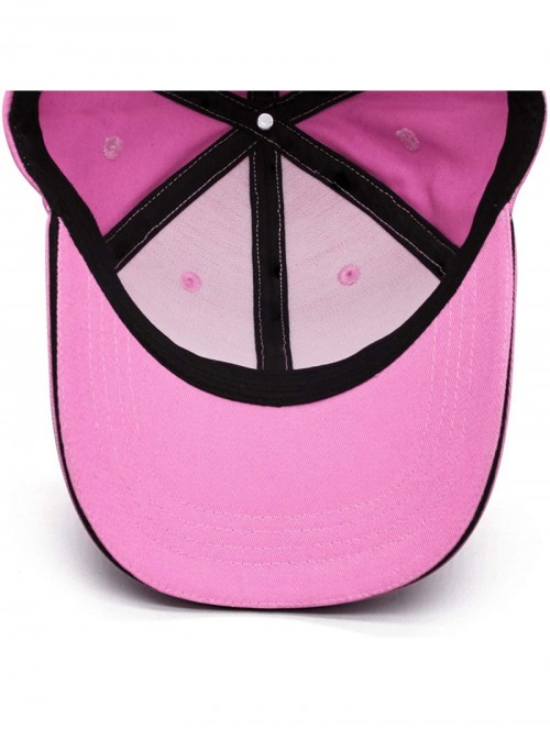 Baseball Caps Mens Womens Casual Adjustable Basketball Hat - Pink-3 - C118N00SN3O $25.25