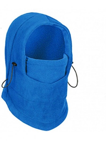 Balaclavas Balaclava Helmet Windproof Ski Mask Soft Warm Fleece Hat for Winter Outdoor Sports - Blue - CC189D8SES0 $13.10