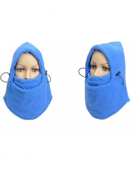 Balaclavas Balaclava Helmet Windproof Ski Mask Soft Warm Fleece Hat for Winter Outdoor Sports - Blue - CC189D8SES0 $13.10