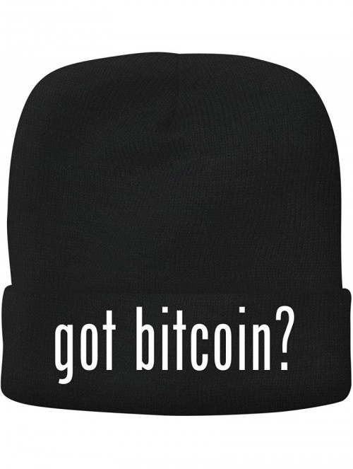 Skullies & Beanies got Bitcoin? - Adult Comfortable Fleece Lined Beanie - Black - CK18OLULK8X $24.63