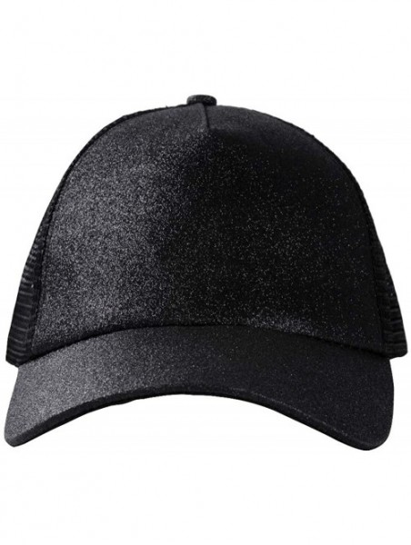 Sun Hats Ponytail Baseball Glitter Ponycaps Adjustable - CI18R3OMS0Y $17.55