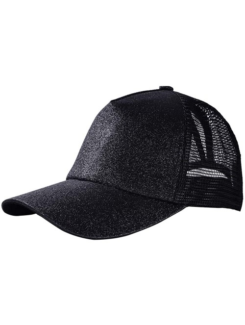 Sun Hats Ponytail Baseball Glitter Ponycaps Adjustable - CI18R3OMS0Y $17.55