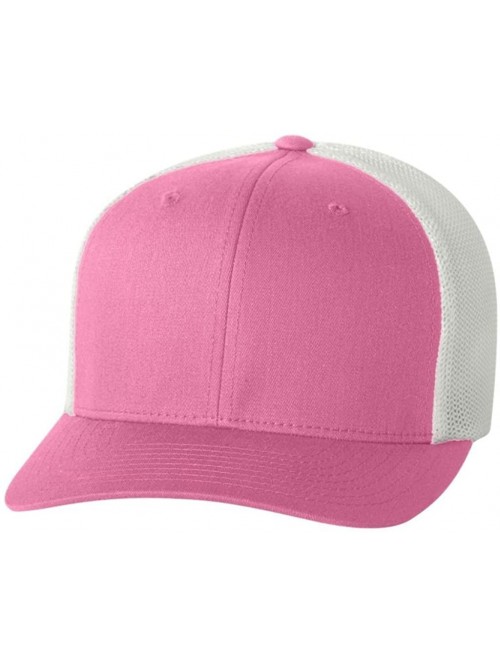 Baseball Caps 6-Panel Trucker Cap (6511) - Pink/White - CO1191ZWK7X $13.58