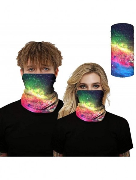 Balaclavas Face Mask Seamless Rave Bandana Dust Wind UV Protection Neck Gaiter Mask Headwear - Galaxy6 - C4197X2ZHII $17.42