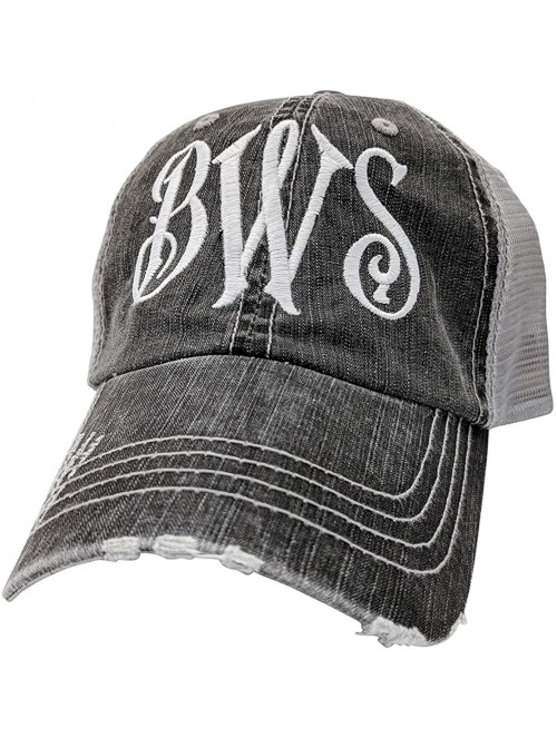 Baseball Caps Women's- Customized- Monogram Embroidered Baseball Cap-Custom Monogrammed - Grey/Customized - C818CTSG593 $39.16