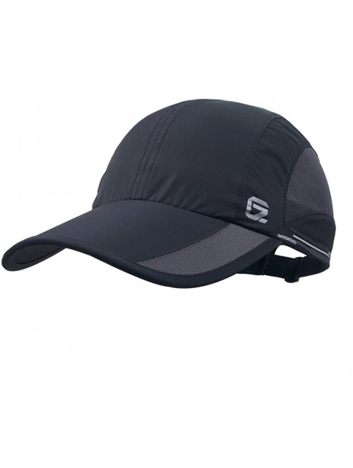 Baseball Caps Quick Dry Sports Hat Lightweight Breathable Soft Outdoor Running Cap - Black - CX182HRE2RS $19.84
