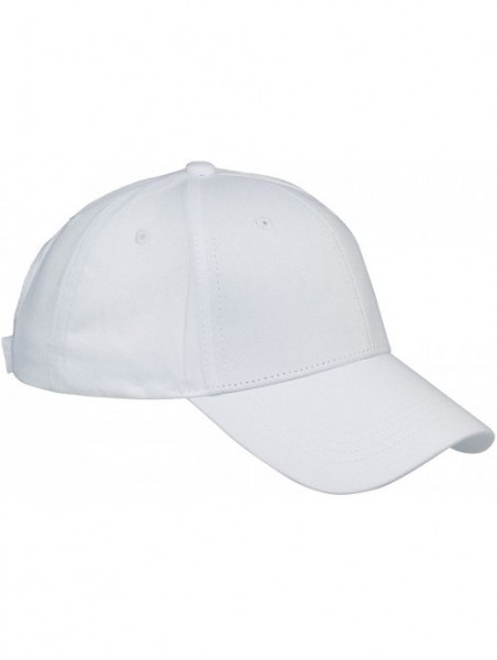 Baseball Caps 6-Panel Structured Twill Cap (BX020) - White - CK115S2H717 $12.86