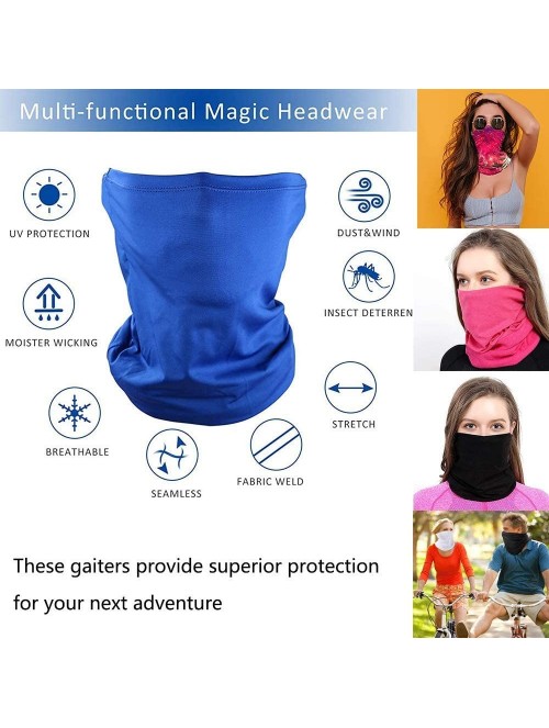 Balaclavas 5pcs Bandana Face Mask Neck Gaiter- Sports Scarf Mask Tube Headwear for Women And Men - Group 7 Ac03 - CR198O72NQG...