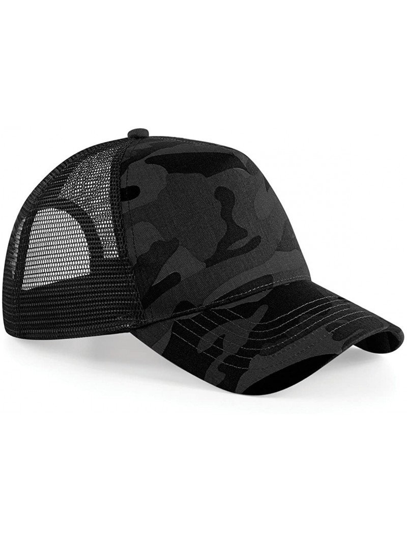 Baseball Caps Retro Camouflage Snapback Trucker Cap - Midnight Camo - CM17YW33CUQ $13.16