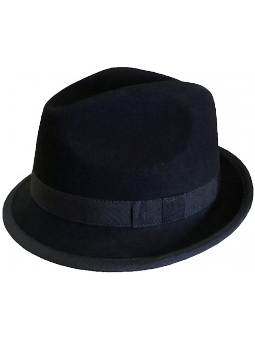 Fedoras Wool Stingy Brim Hat - 1603BL / 1603RD (Large- Black) - CA11DADSOCB $26.20