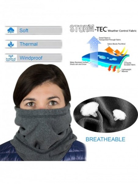 Balaclavas 6 in 1 Balaclava Windproof Winter Face Mask - Ski & Motorcycle Fleece Face Mask - Black - CG12OBKG1NB $16.70