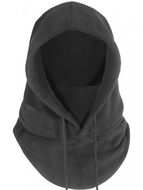 Balaclavas 6 in 1 Balaclava Windproof Winter Face Mask - Ski & Motorcycle Fleece Face Mask - Black - CG12OBKG1NB $16.70