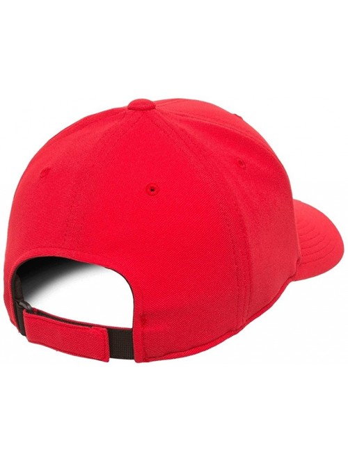 Baseball Caps One Ten Cool & Dry Mini Pique Cap - Water Resistent - Adjustable - 110P - Red - CF12LLFN4QL $16.08