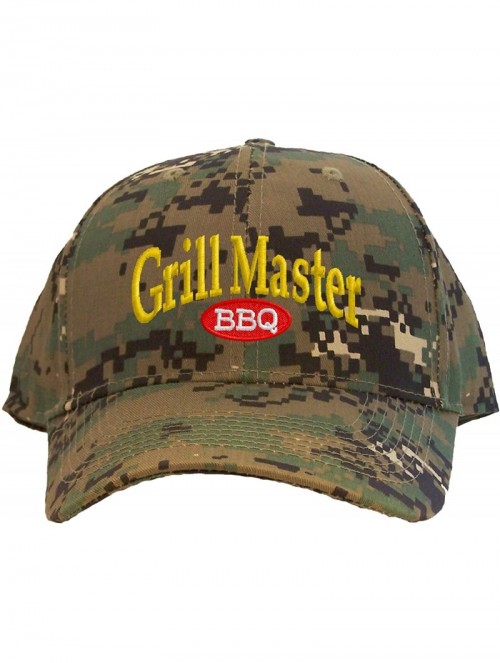 Baseball Caps Grill Master Embroidered Pro Sport Baseball Cap - Camoflauge - CC17Y7CDAUL $19.78