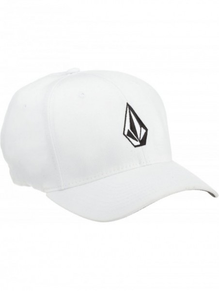 Baseball Caps Men's Full Stone Six Panel Xfit Flexfit Hat - White - C4115FXFQQR $25.06