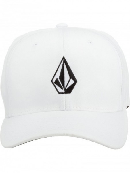 Baseball Caps Men's Full Stone Six Panel Xfit Flexfit Hat - White - C4115FXFQQR $25.06