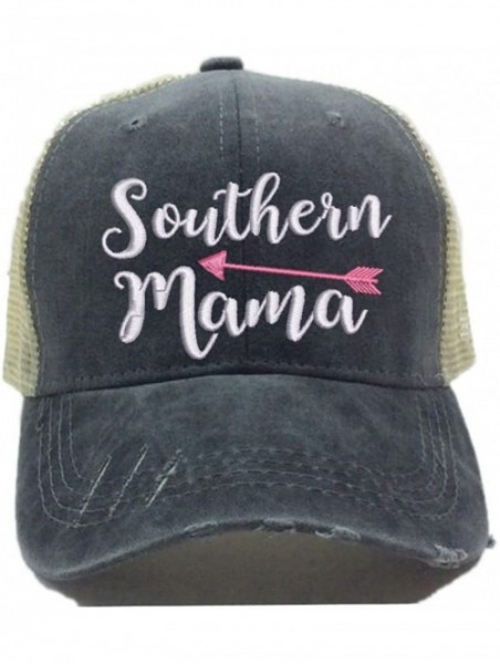 Baseball Caps Adult Custom Funny Trucker Hat Southern Mama Arrow Women Mom Distressed Baseball Cap - CY18H4G3D57 $39.05