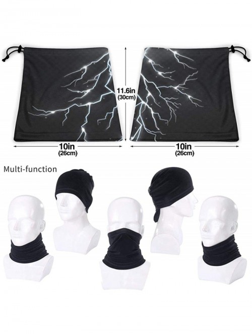 Balaclavas Neck Gaiter Headwear Face Sun Mask Magic Scarf Bandana Balaclava - Lightning Storm - CJ197RXUW8E $20.58