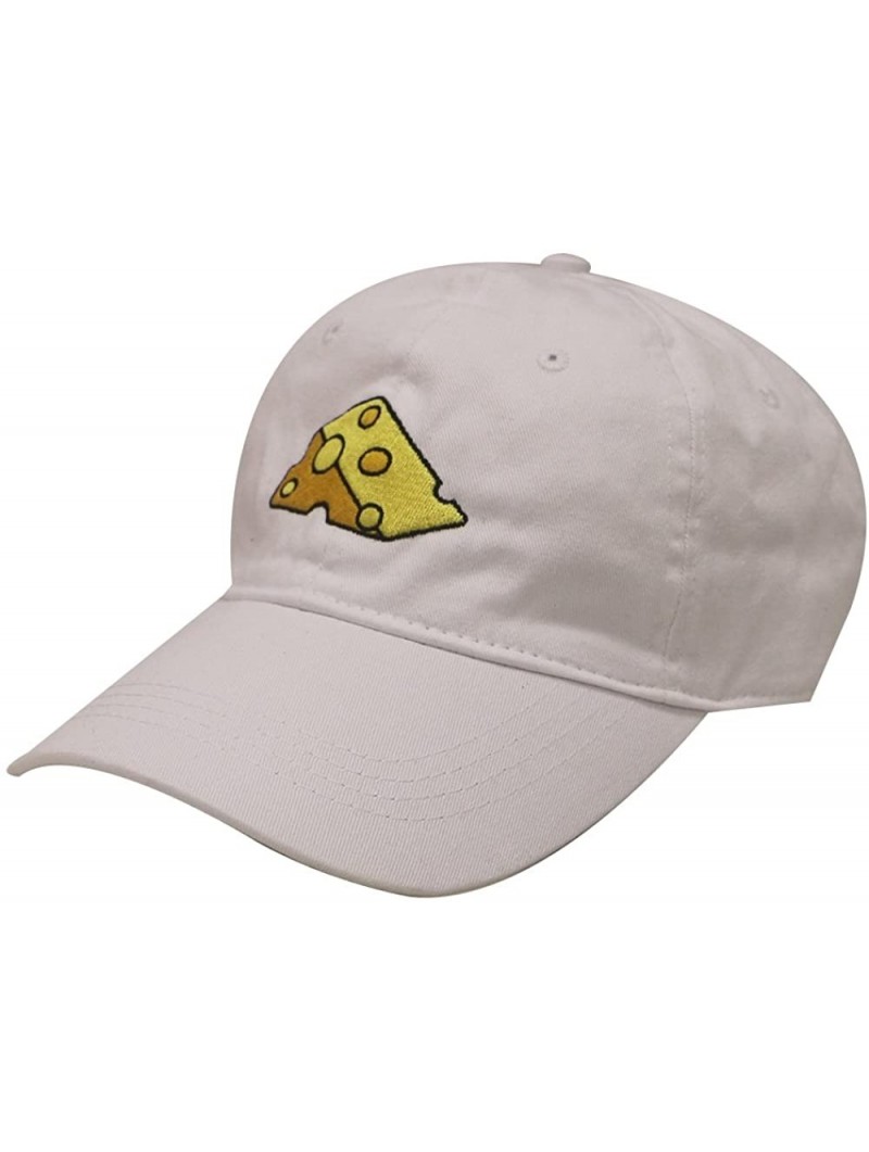 Baseball Caps Cheese Cotton Baseball Dad Caps - White - CI12MZXBSJ5 $15.98