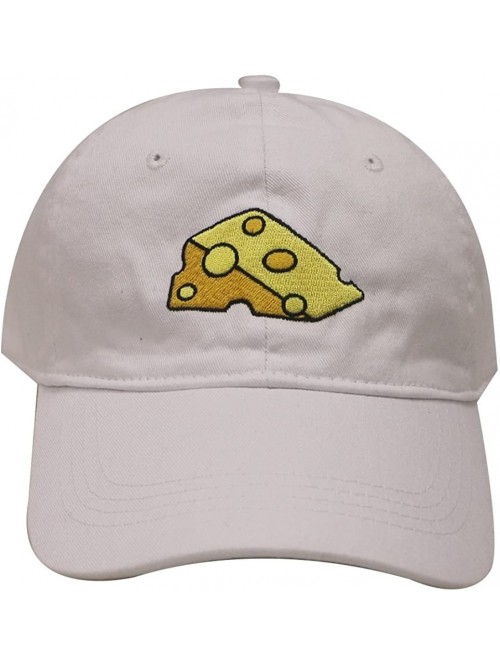 Baseball Caps Cheese Cotton Baseball Dad Caps - White - CI12MZXBSJ5 $15.98