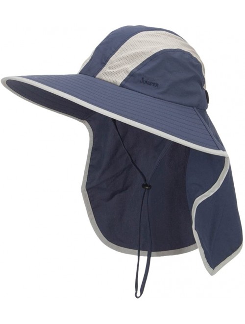 Sun Hats Talson UV Large Bill Flap Hat - Navy - C1124YHBFD7 $23.37