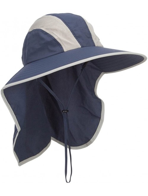 Sun Hats Talson UV Large Bill Flap Hat - Navy - C1124YHBFD7 $23.37