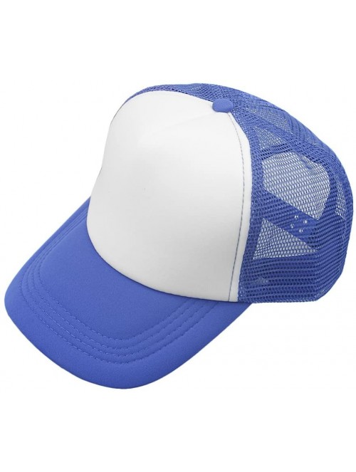 Baseball Caps Personalized Unisex Mesh Baseball Cap Custom Your Own Design Logo Text Photo Hat - Blue 2 - CJ1825GS64Y $14.45