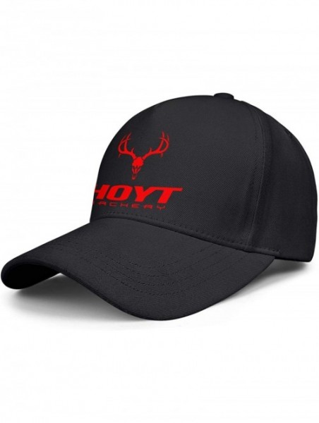 Baseball Caps Men Baseball Cap Fashion Adjustable Mesh Archery Red Dad Trucker Golf Hat - Black-5 - C618A2RSNAR $18.12