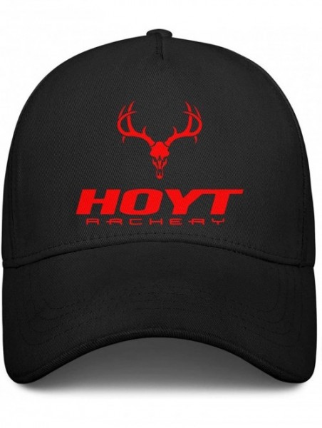 Baseball Caps Men Baseball Cap Fashion Adjustable Mesh Archery Red Dad Trucker Golf Hat - Black-5 - C618A2RSNAR $18.12