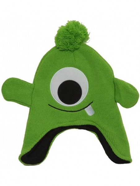 Skullies & Beanies Character Knitted Laplander Cap - Green Kit - C911HXR07QH $9.76